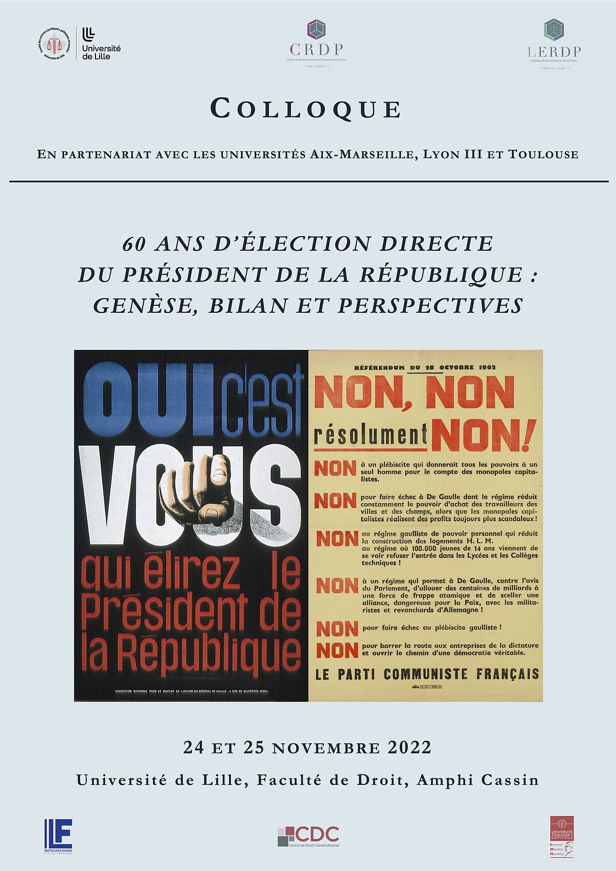 Colloque Sur Les Ans De L Lection Pr Sidentielle Au Suffrage