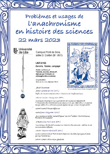 Journée d'études sur l'anachronisme en histoire des sciences (22 mars 2023)