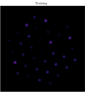 The output of a highly coupled fiber while training